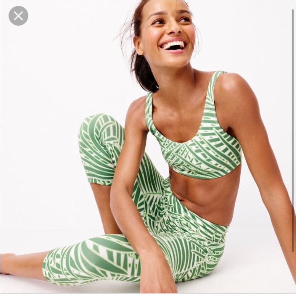 New balance for JCrew palm print legging